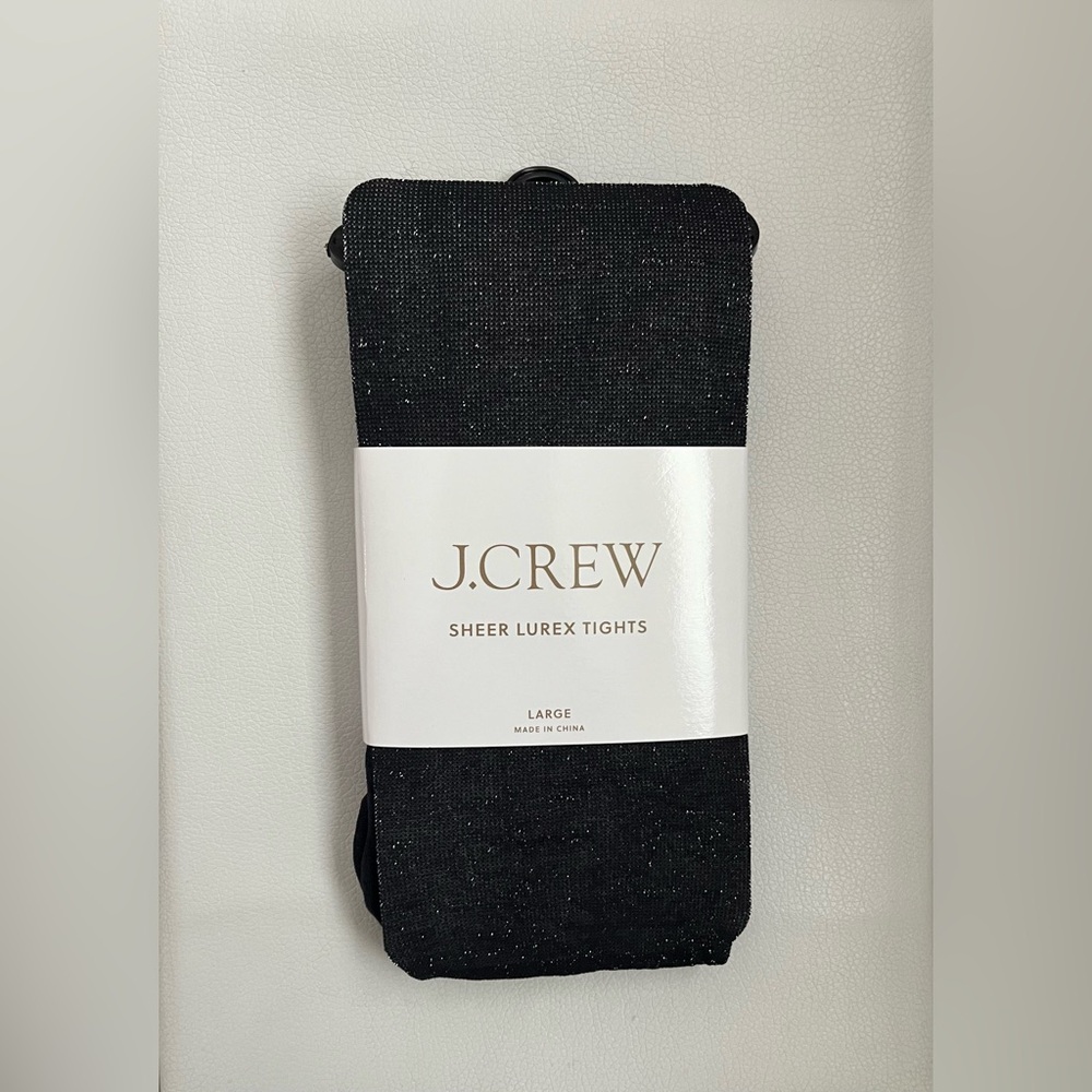 J. Crew Factory Sheer Lurex Tights